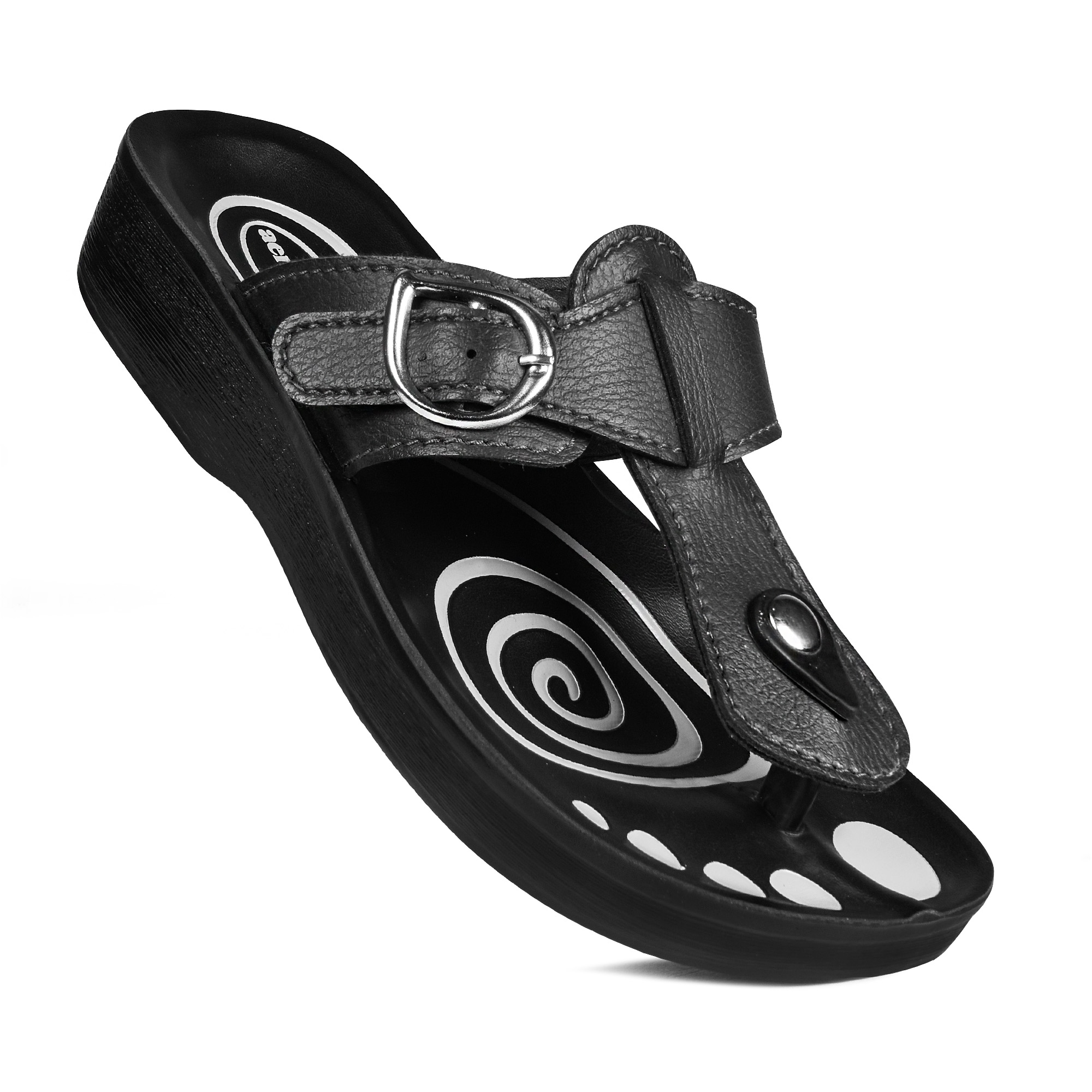 AEROSOFT Freedom Fashion T-Strap Comfortable Arch Support Summer Sandals for Women