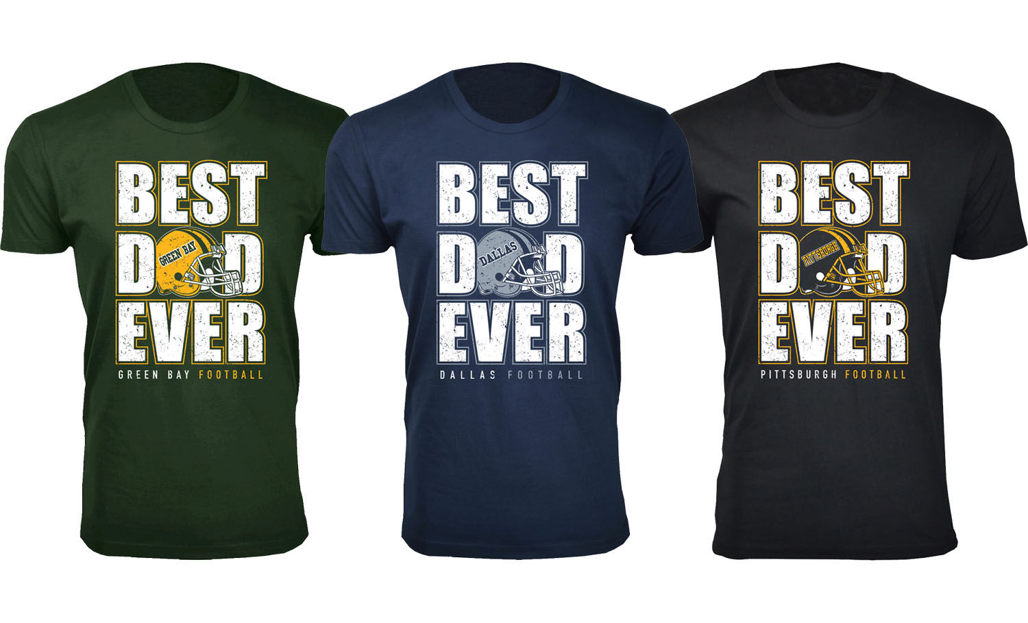 Men Best Football Dad Ever T-Shirt