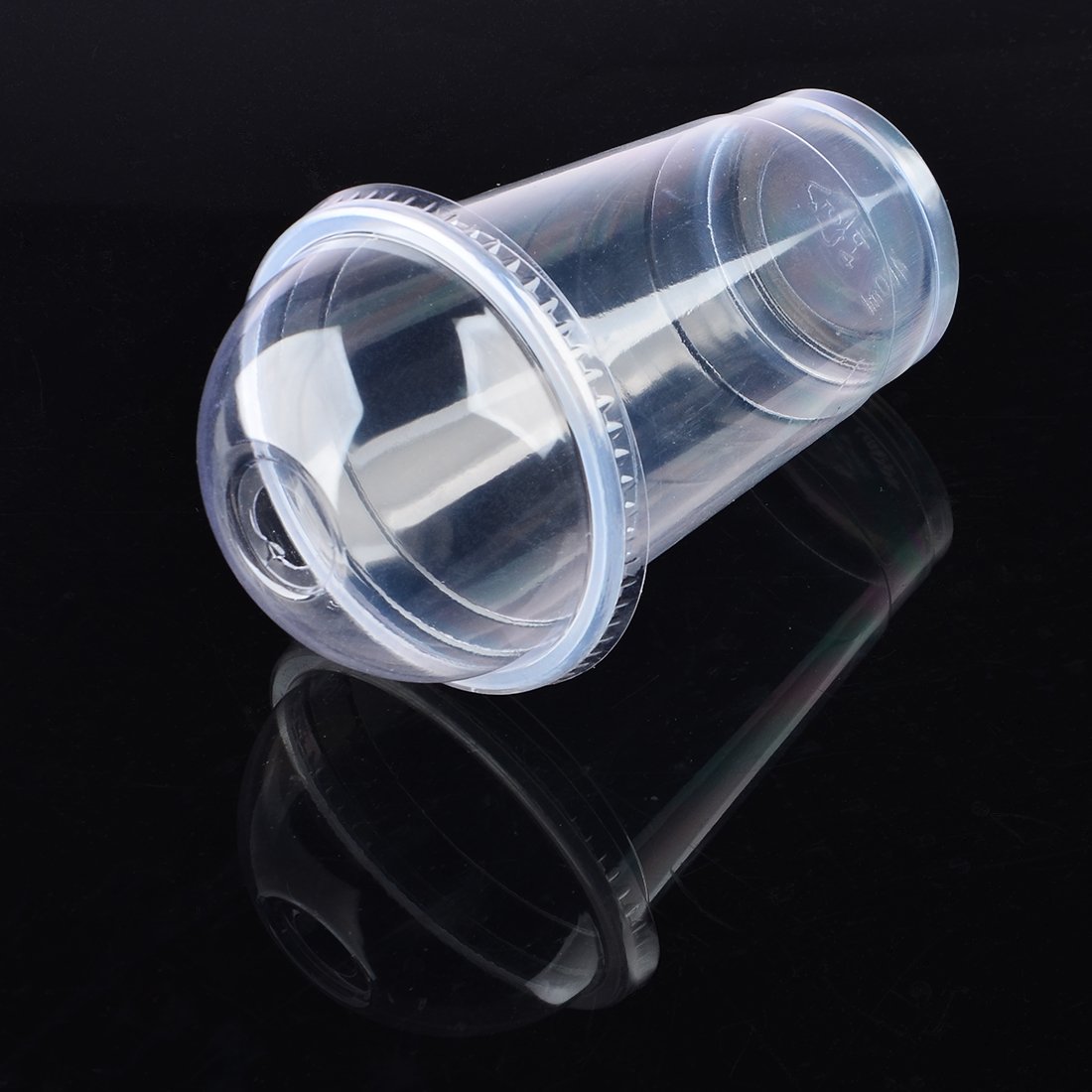 Disposable Clear Plastic Cups with Dome Lids 16oz Tanga