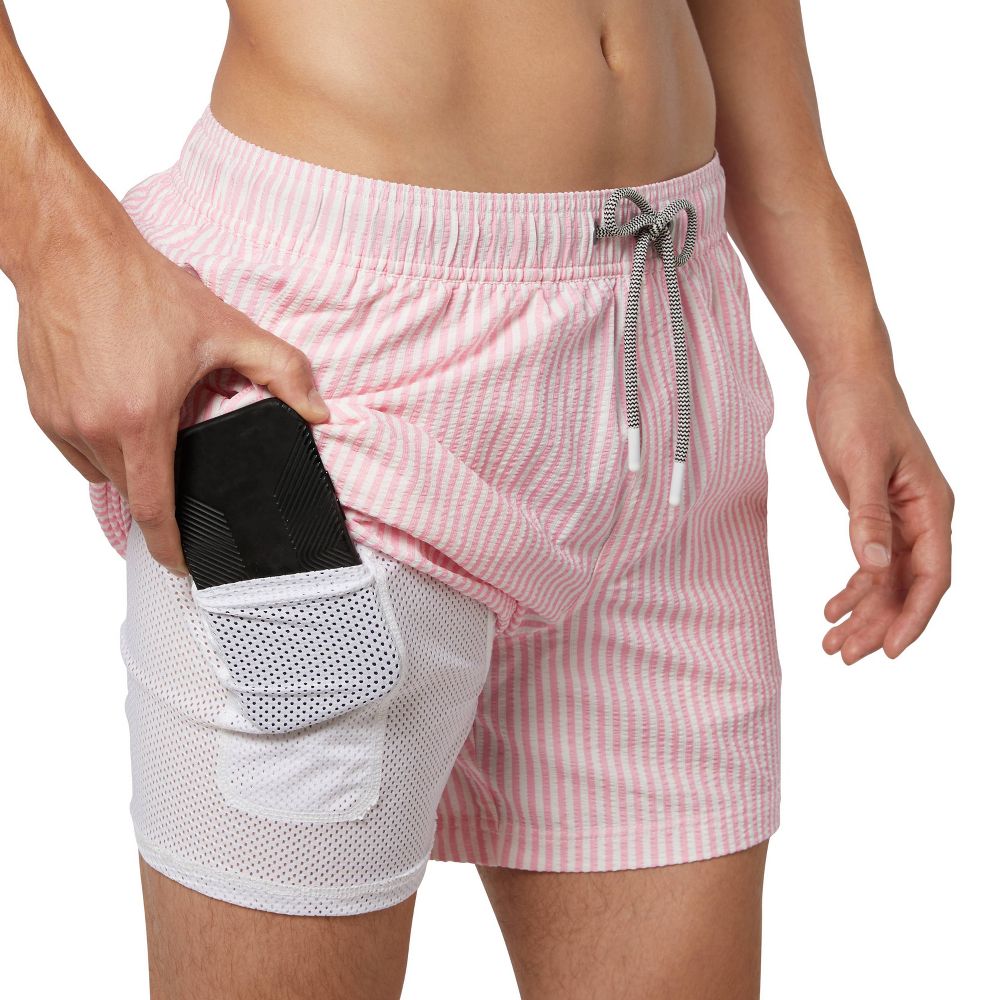 Men's Fabio Seersucker Swimsuit Bottom