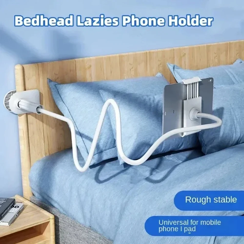 Universal Adjustable Lazy Tablet Stand – Flexible Arm Clip Holder for Bed & Desktop