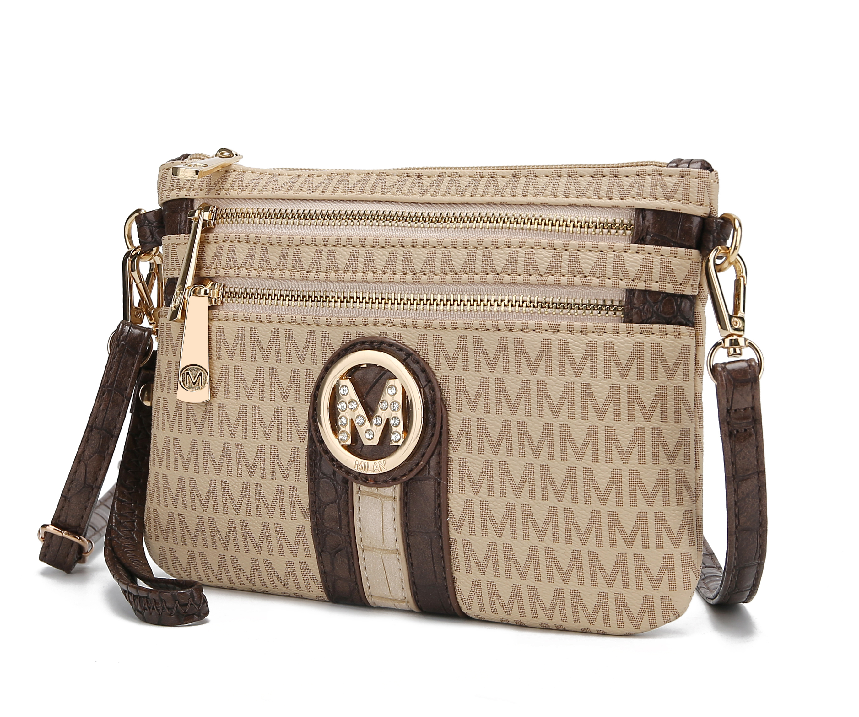 MKF Collection Tarren Vegan Leather Women's Crossbody/ Wristlet by Mia K
