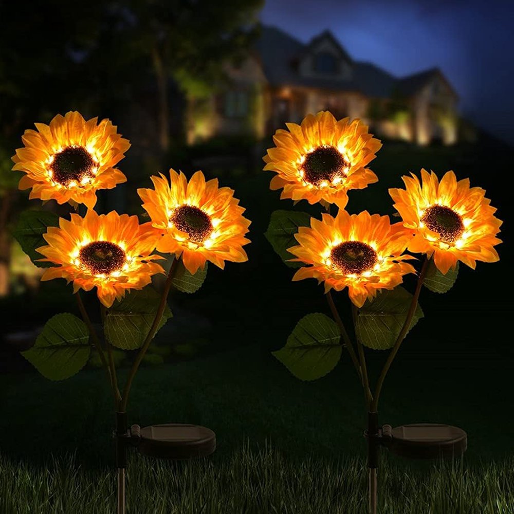 Sunflower Solar Lights LED Outdoor Garden Decor Lights