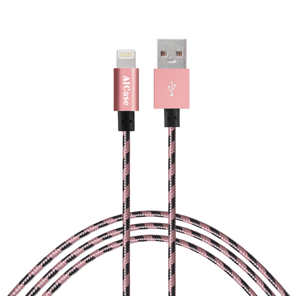 AICase Braided 10ft Lightning iPhone Charger Cable