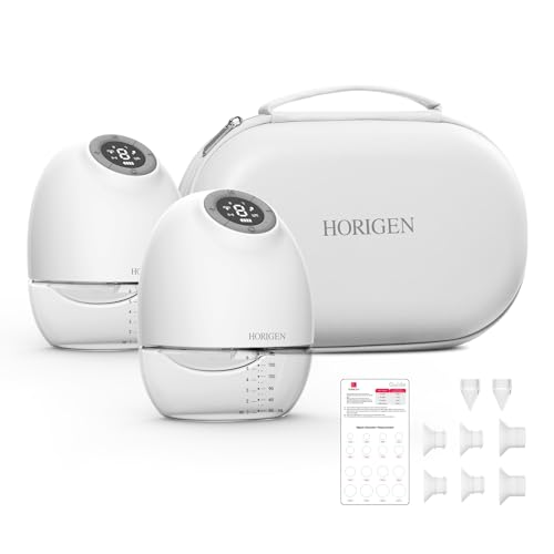 HORIGEN HANDS FREE BREAST PUMP 25MM 2 PACK 2 COUNT - WHITE