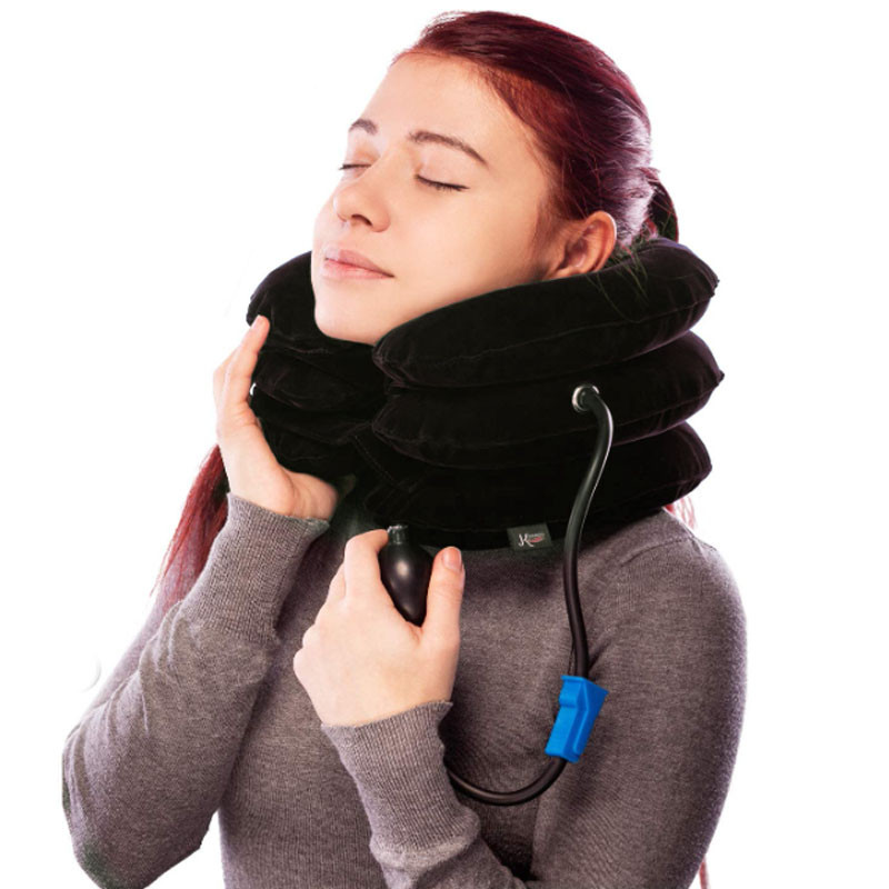 Cervical Neck Traction Device Neck and Shoulder Relaxer, Pain Relief & Cervical Spine Alignment, Chiropractic Pillow Neck Stretcher