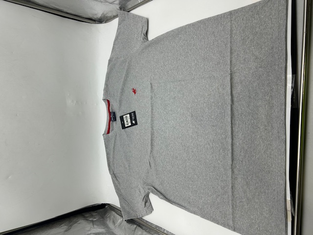 PACIFIC POLO CLUB MEN'S SHORT SLEEVE T-SHIRT - SIZE: MEN L - GRAY - New
