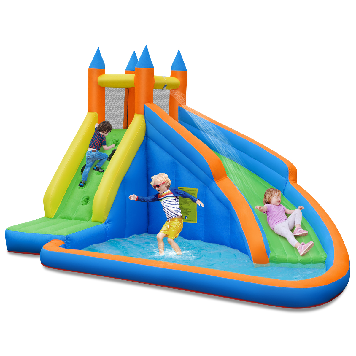 Costway Inflatable Bounce House Water Slide Castle