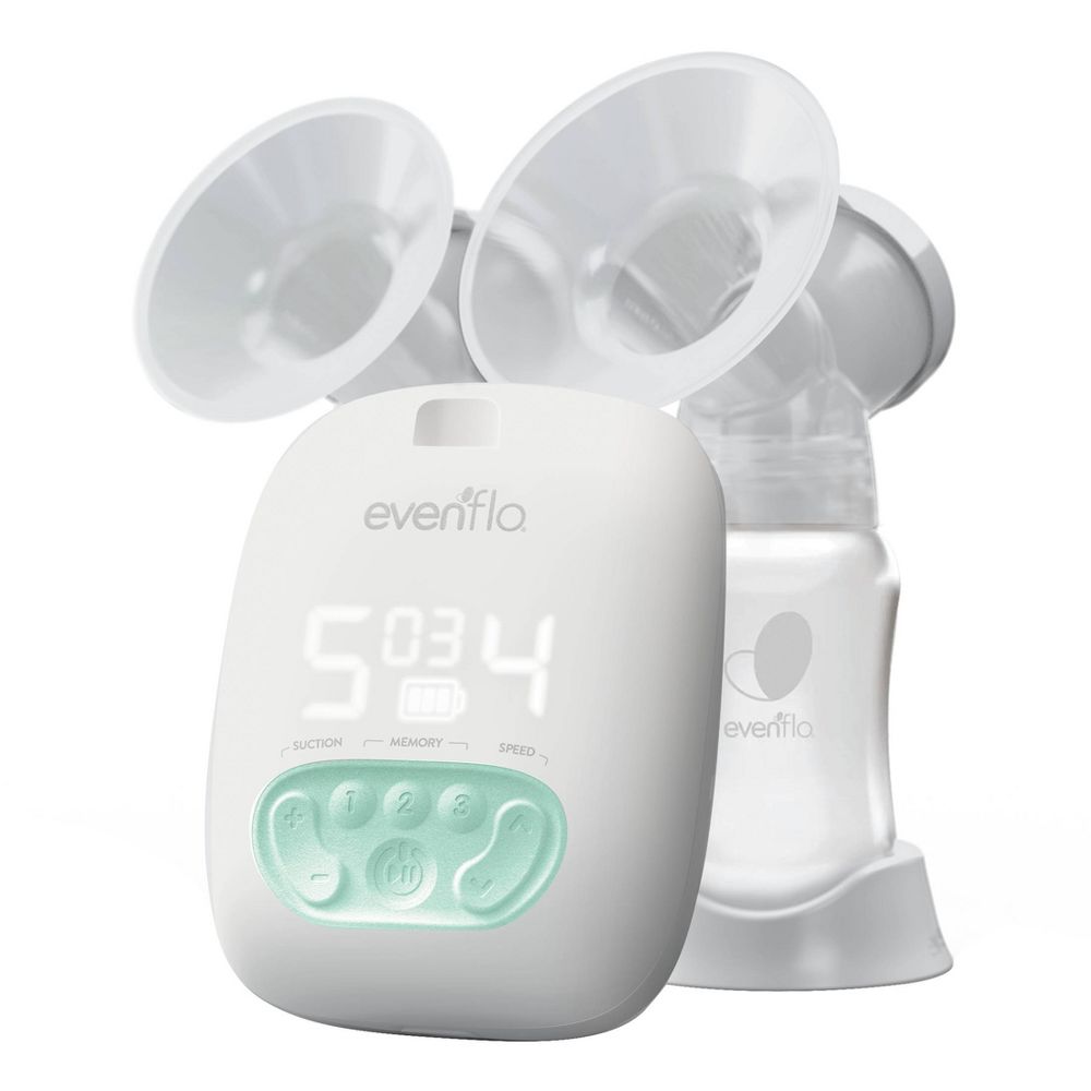 Evenflo Pocket Double Electric Portable Breast Pump: Adjustable Speed Inclu