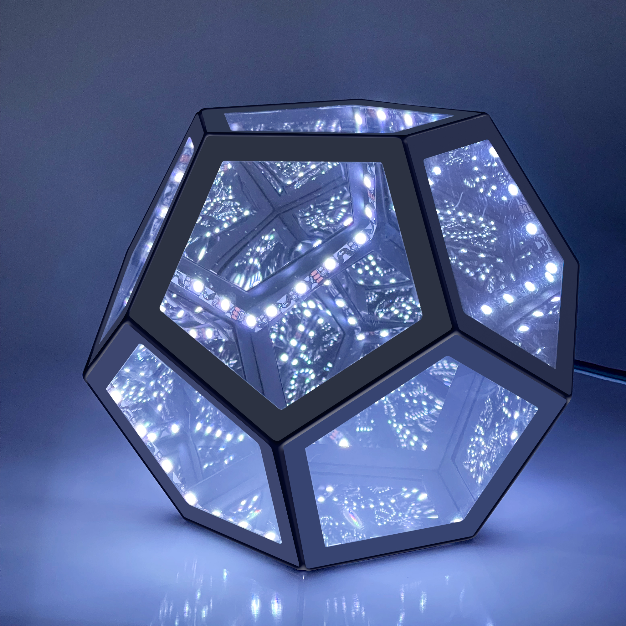 Dodecahedron LED Corner Lamp