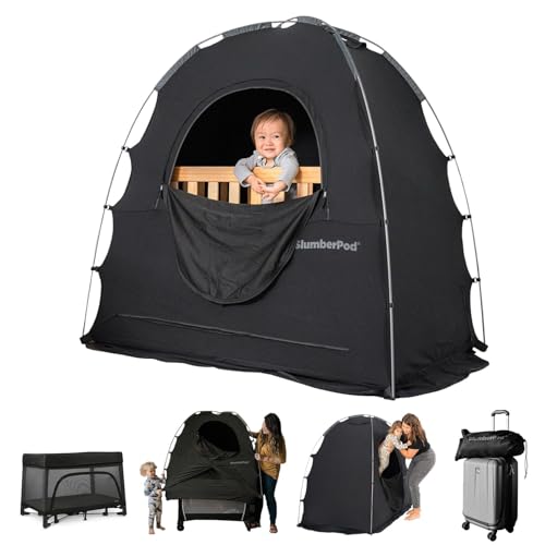 SlumberPod 3.0 The Original Blackout Sleep Tent Pack N Play Mini Crib Black