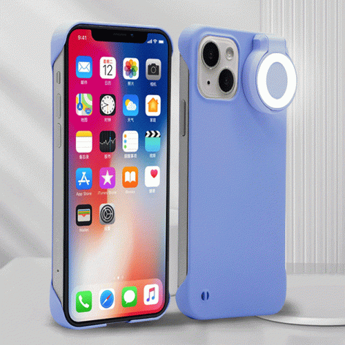 Ring Light iPhone Case for Influencer Videography, Photography, Broadcasting, Flashlight