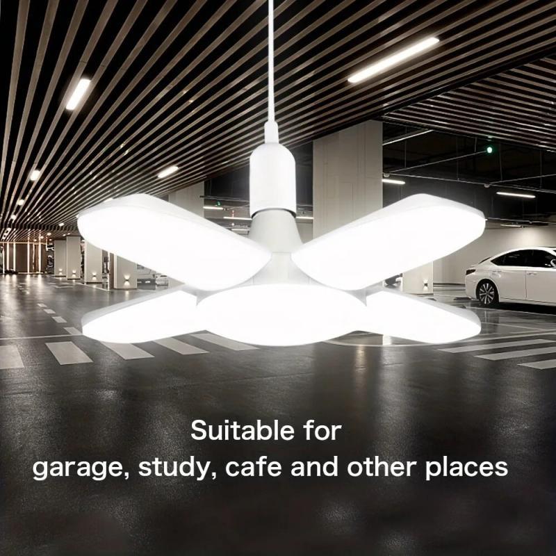 4 PACK OF Folding 4 Blade LED Garage Light Ceiling Light
