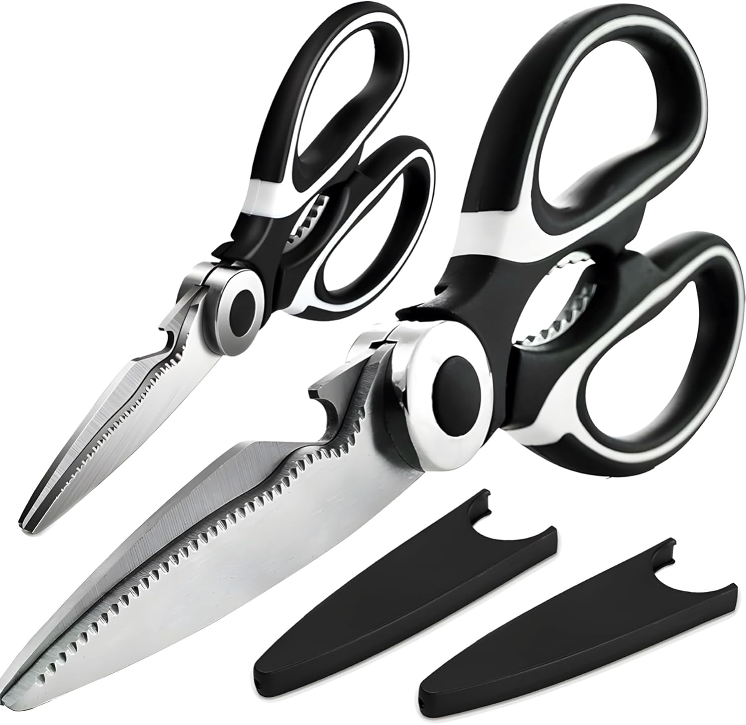 2-Pack Stainless Steel All Purpose Kitchen Scissors Set