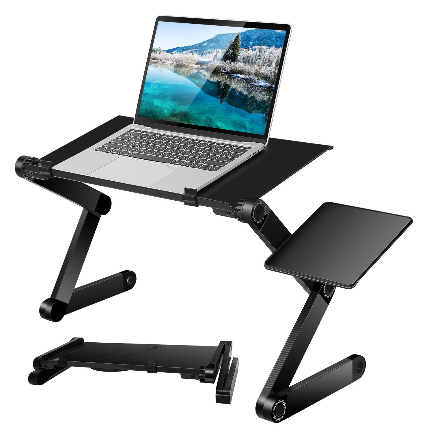 Foldable Laptop Desk with Mouse Board