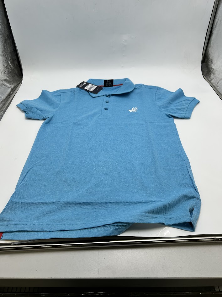 PACIFIC POLO CLUB MEN'S SHORT SLEEVES BUTTONS - SIZE: MEN S - CYAN - New