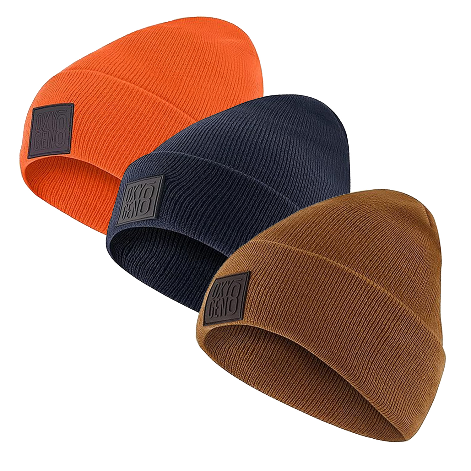 3-Pack Skull Knit Beanies