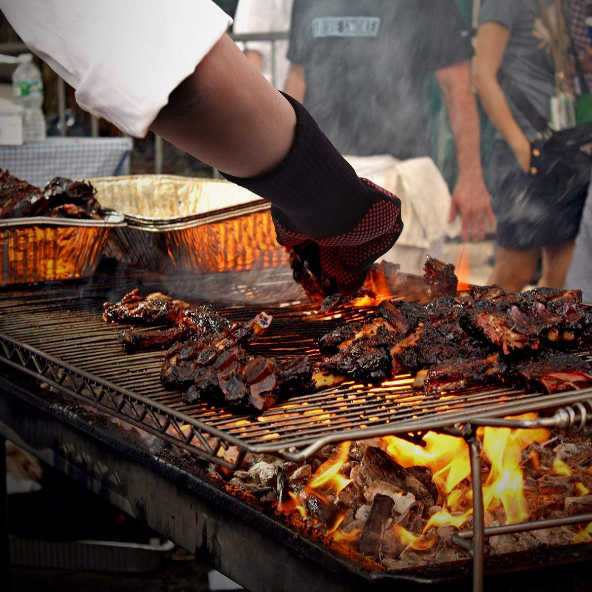 BBQ Gloves Extreme Heat Resistant for Grilling Cooking Fireplace