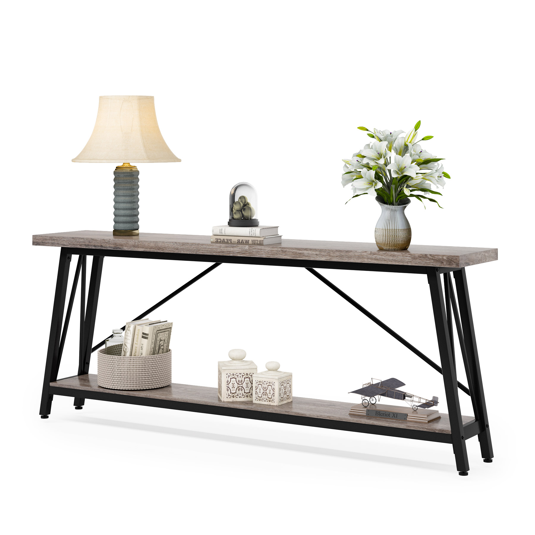 70.9 Inches Extra Long Sofa Table Behind Couch