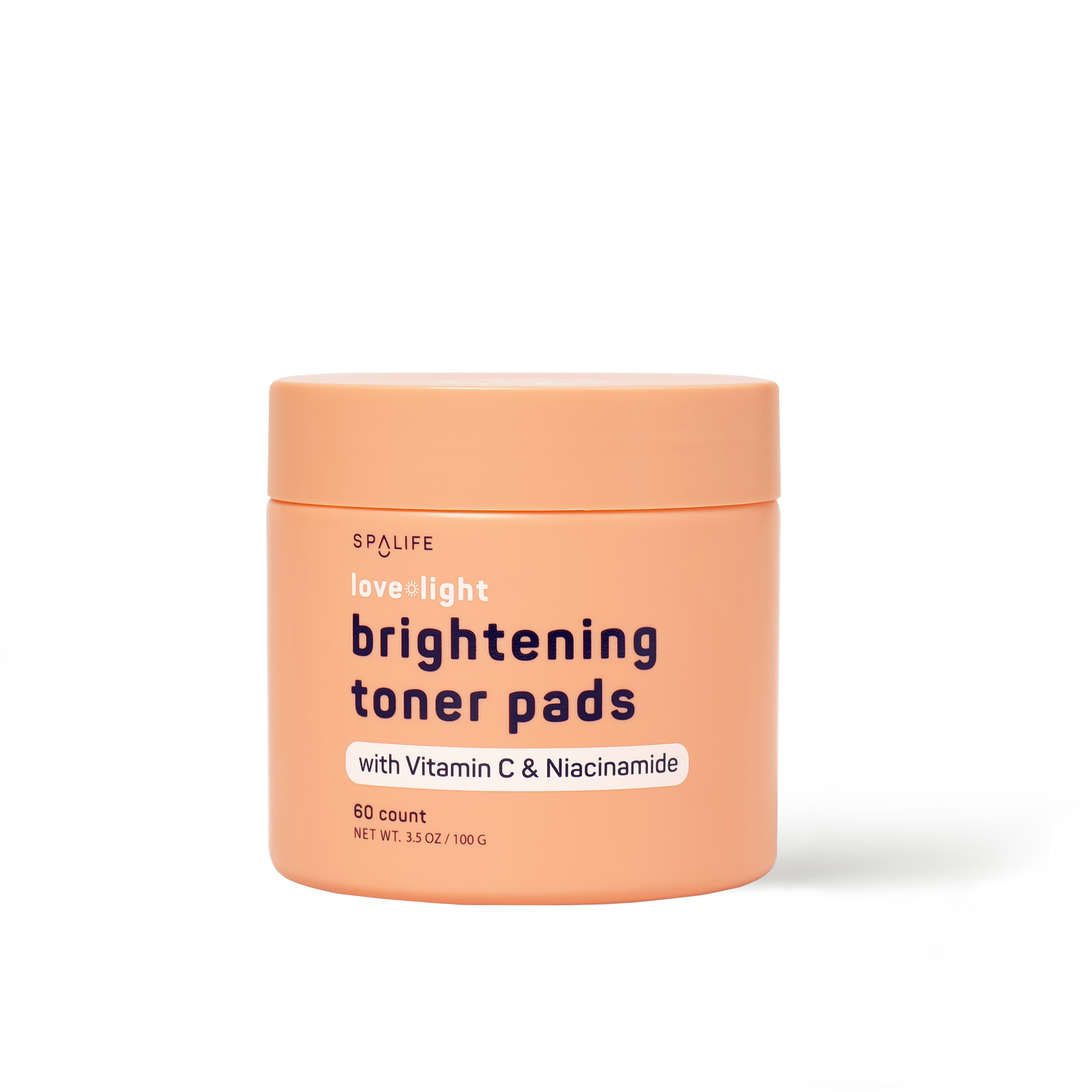 SpaLife Love & Light Brightening Toner Pads - 60 Count