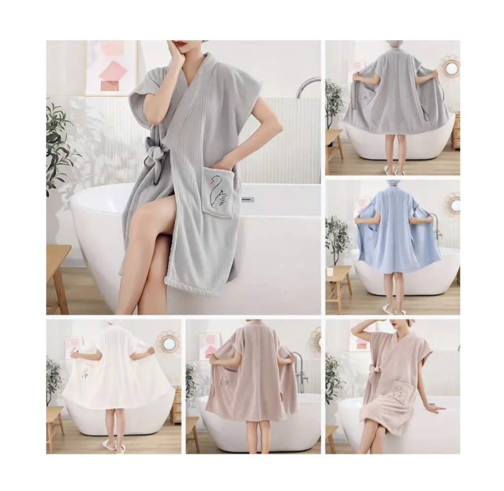 Microfiber Bathrobe Kimono