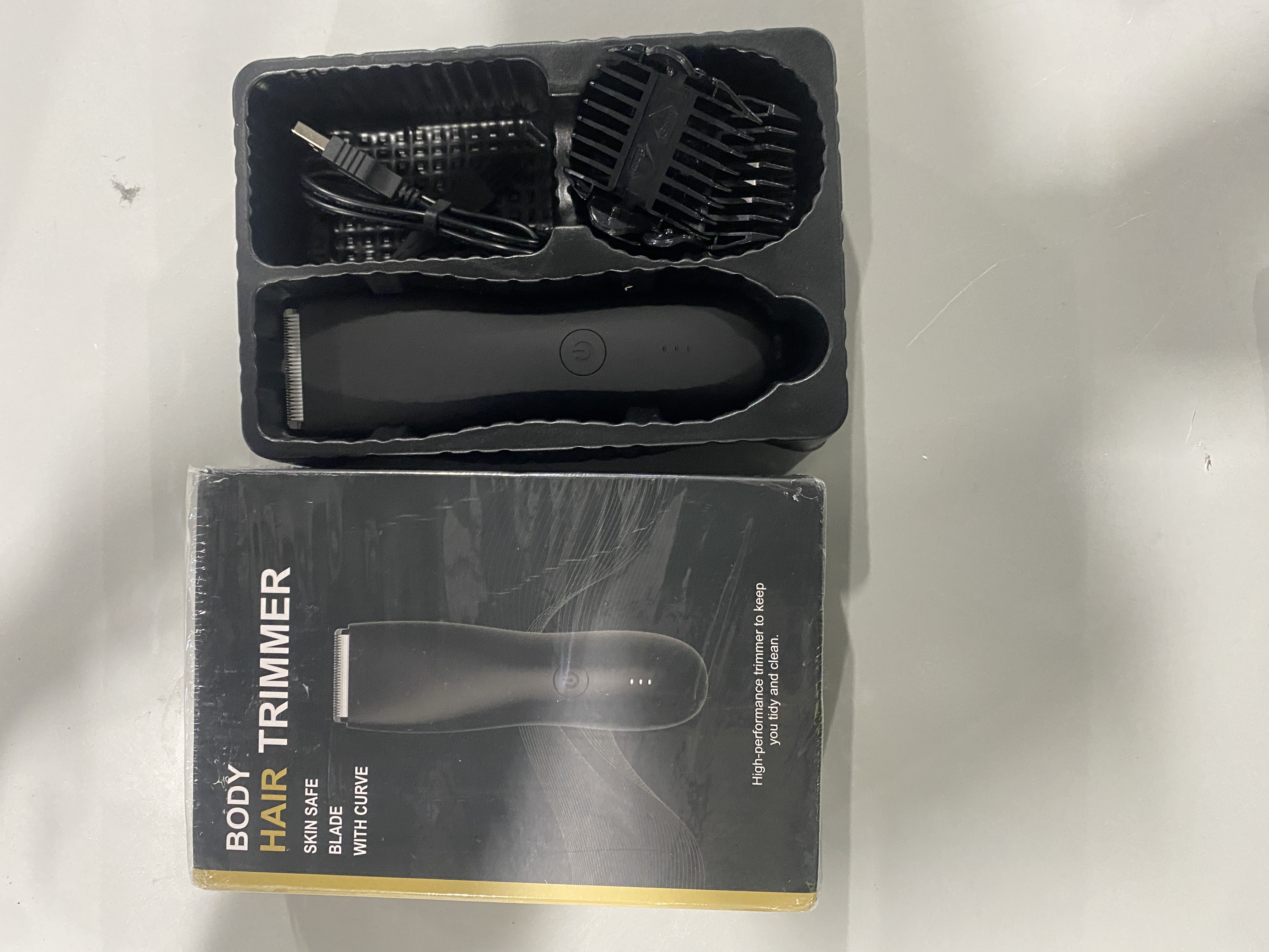 GENERIC BODY HAIR TRIMMER - BLACK