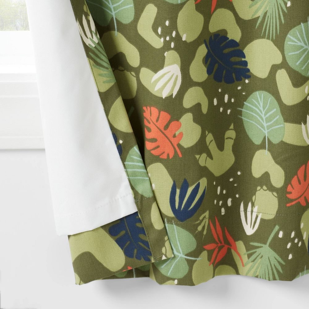 Dinosaur Full Printed out Kids' Curtain Panel - Pillowfort