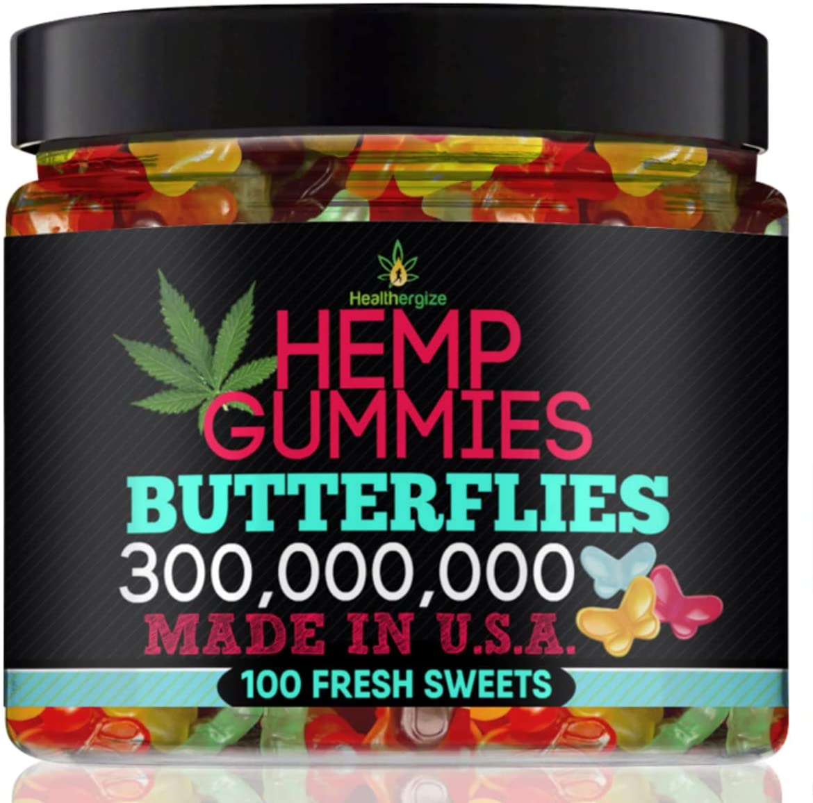 2-Pack Hemp Fruity Fun Calming Butterfly Gummies
