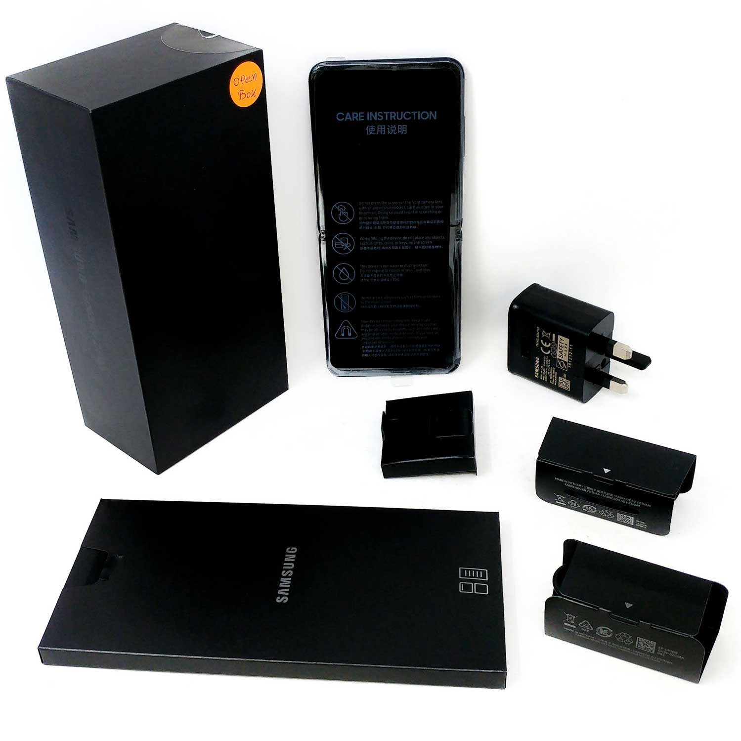 Ob Samsung Galaxy Z Flip 256gb F700f Ds Gsm Factory Unlocked 8gb Ram 4g Lte Smartphone Mirror Black Tanga