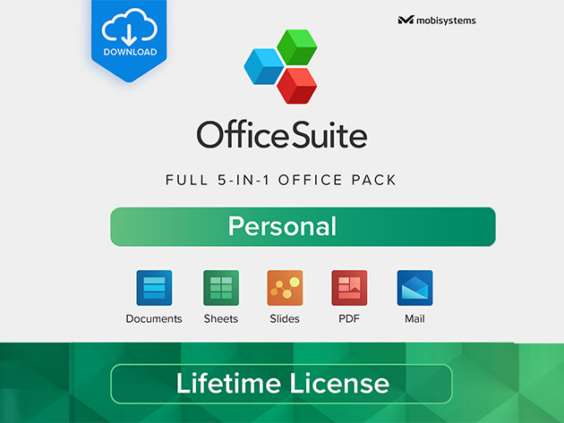 OfficeSuite One-Time Purchase: Lifetime License - Personal Plan 1 User