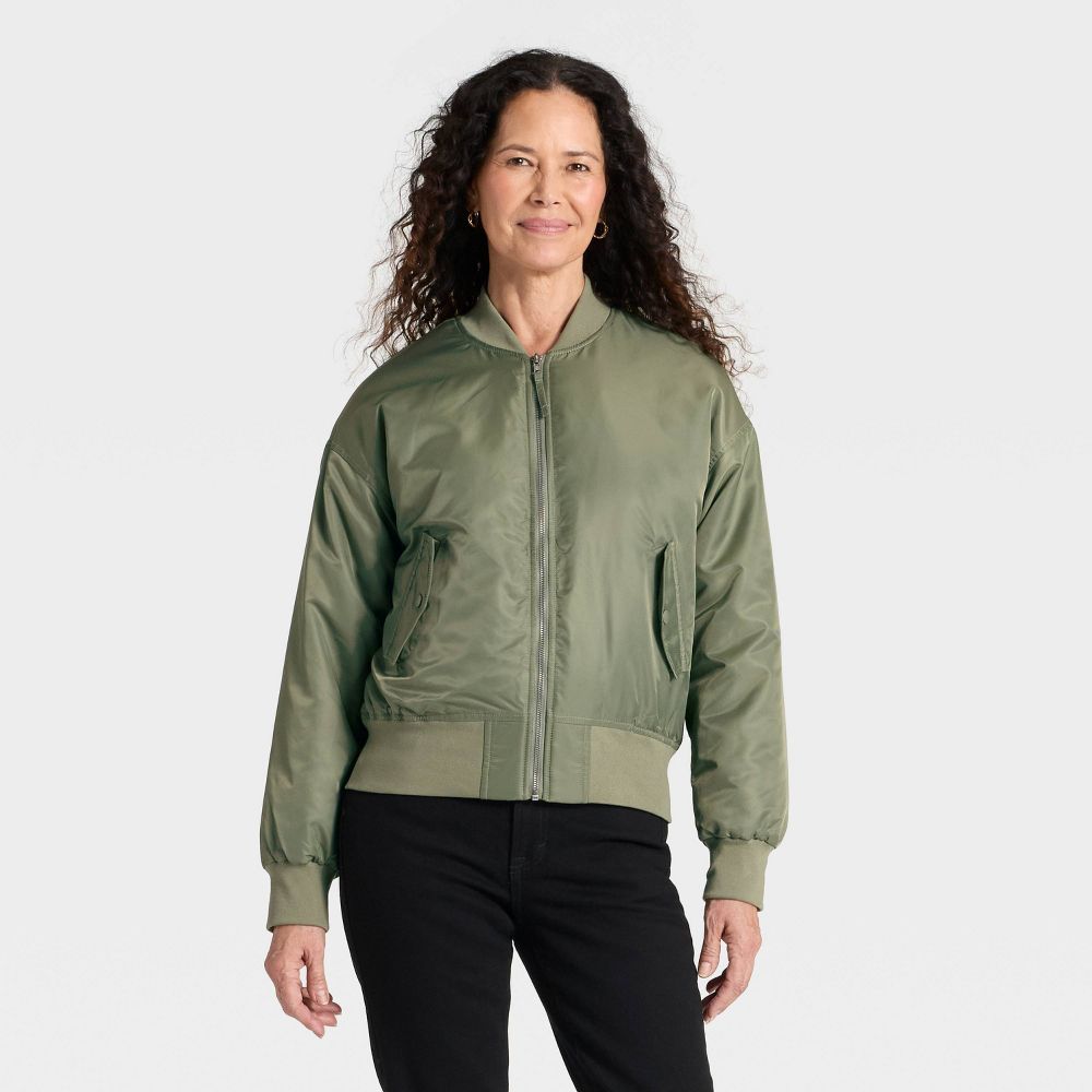 Women's Satin Bomber Jacket - Universal