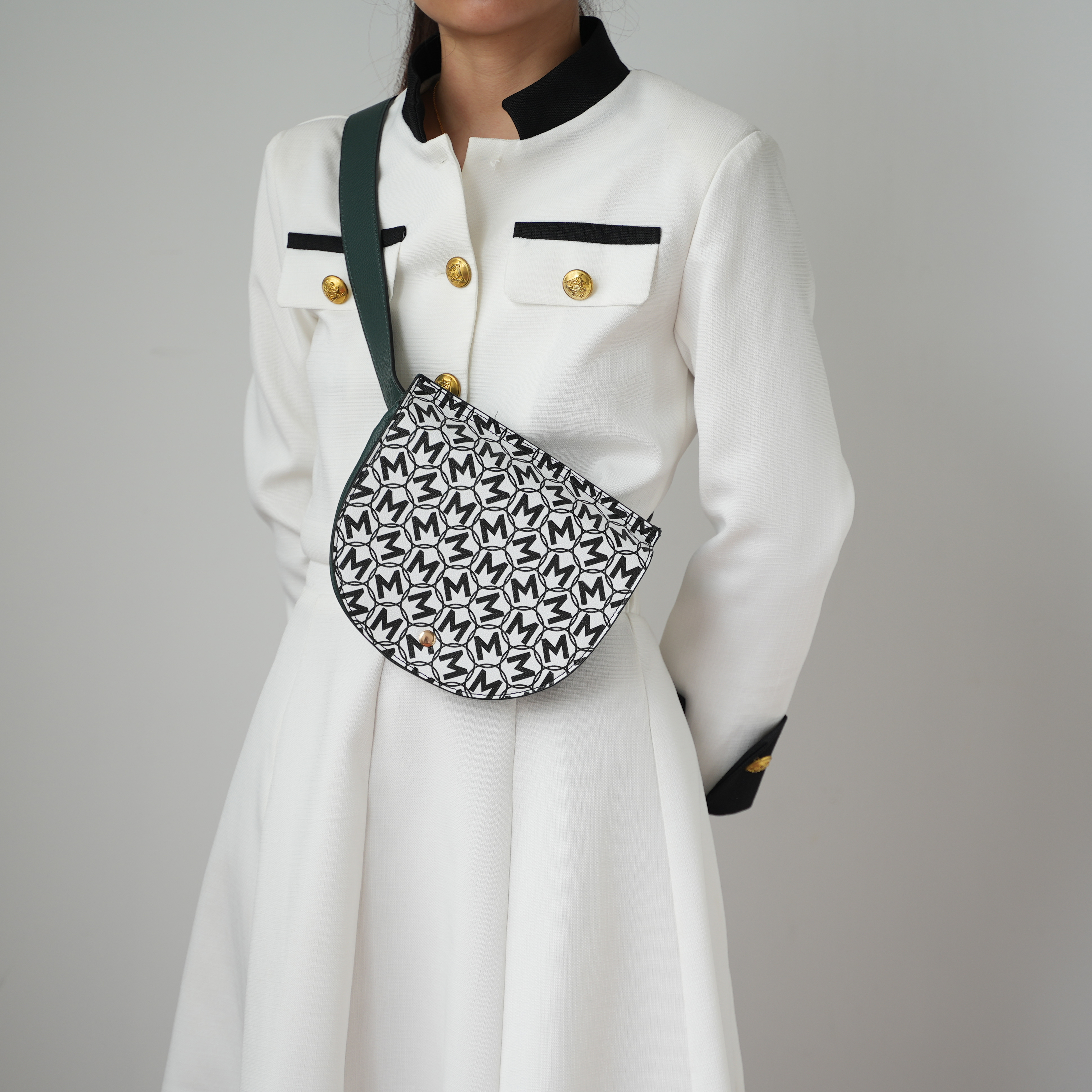 MKF Collection Daksha Signature Half Moon Belt Waist Bag by Mia K