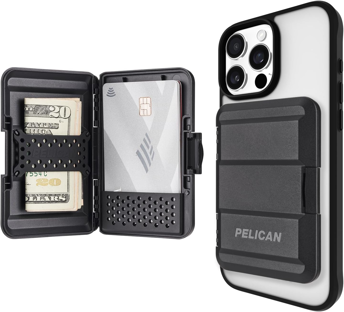 Pelican - MagSafe Protector Magnetic Wallet - Black