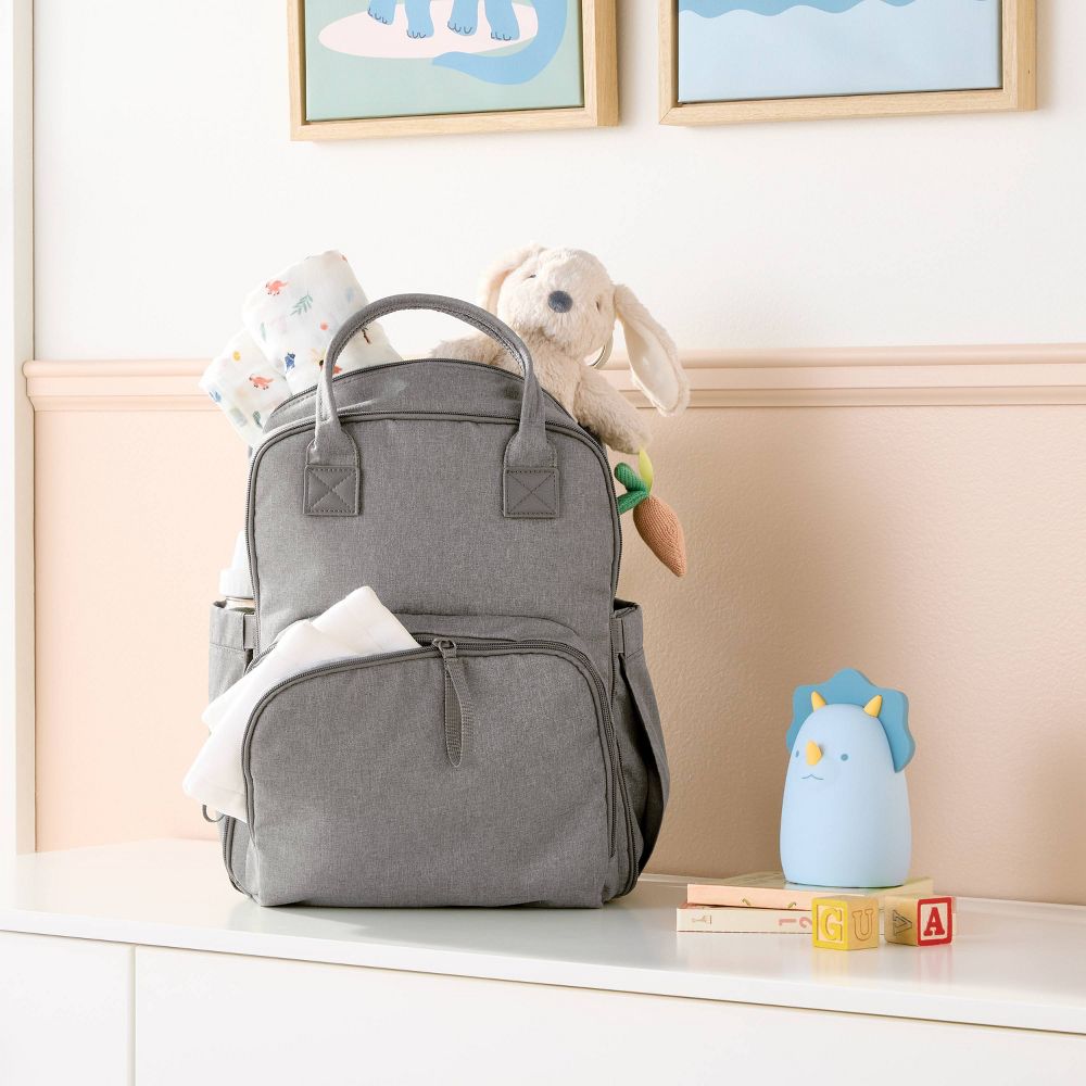 Cargo Diaper Backpack - Gray - Cloud Island