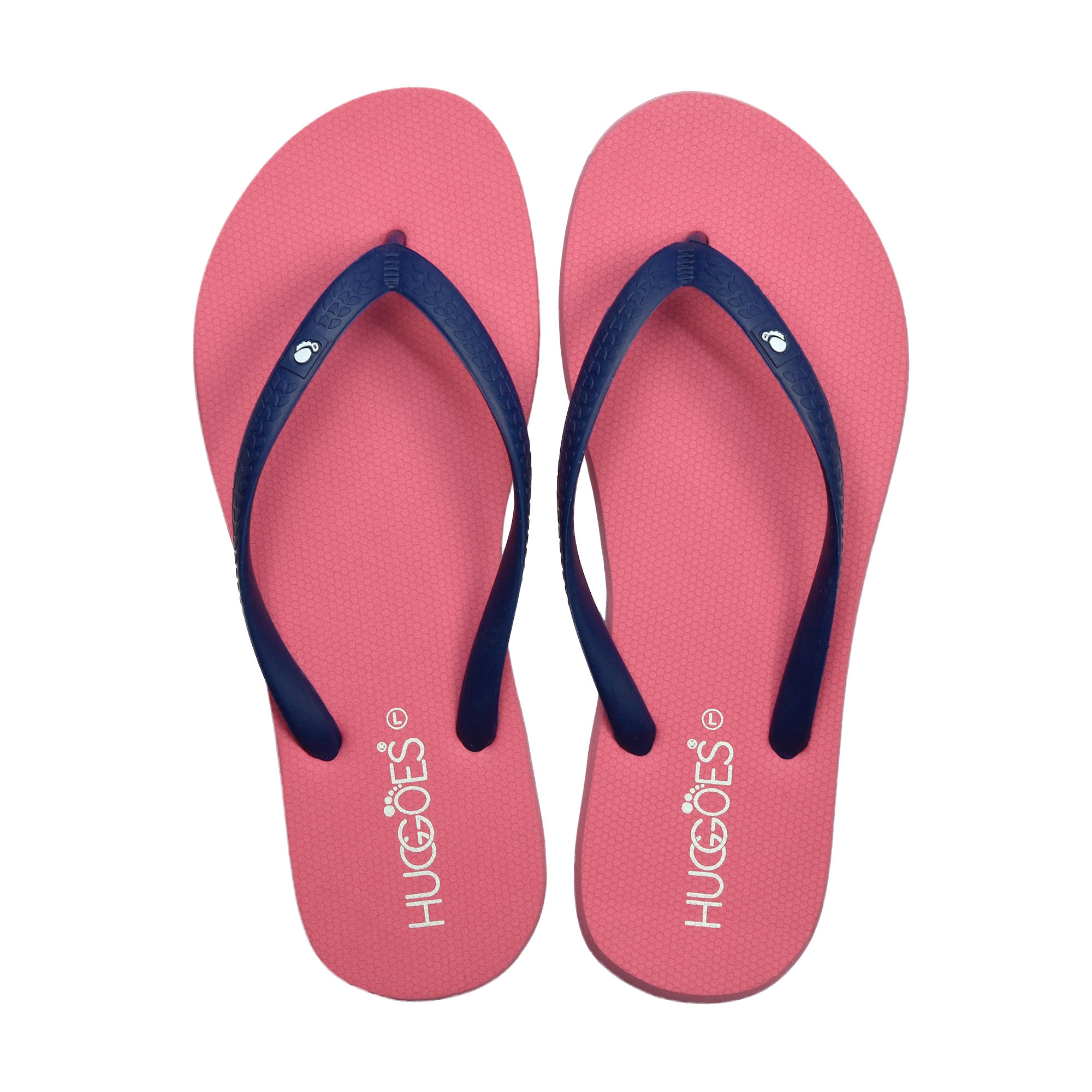HUGGOES - Blossomy Women's Natural Rubber Summer Flip-Flops
