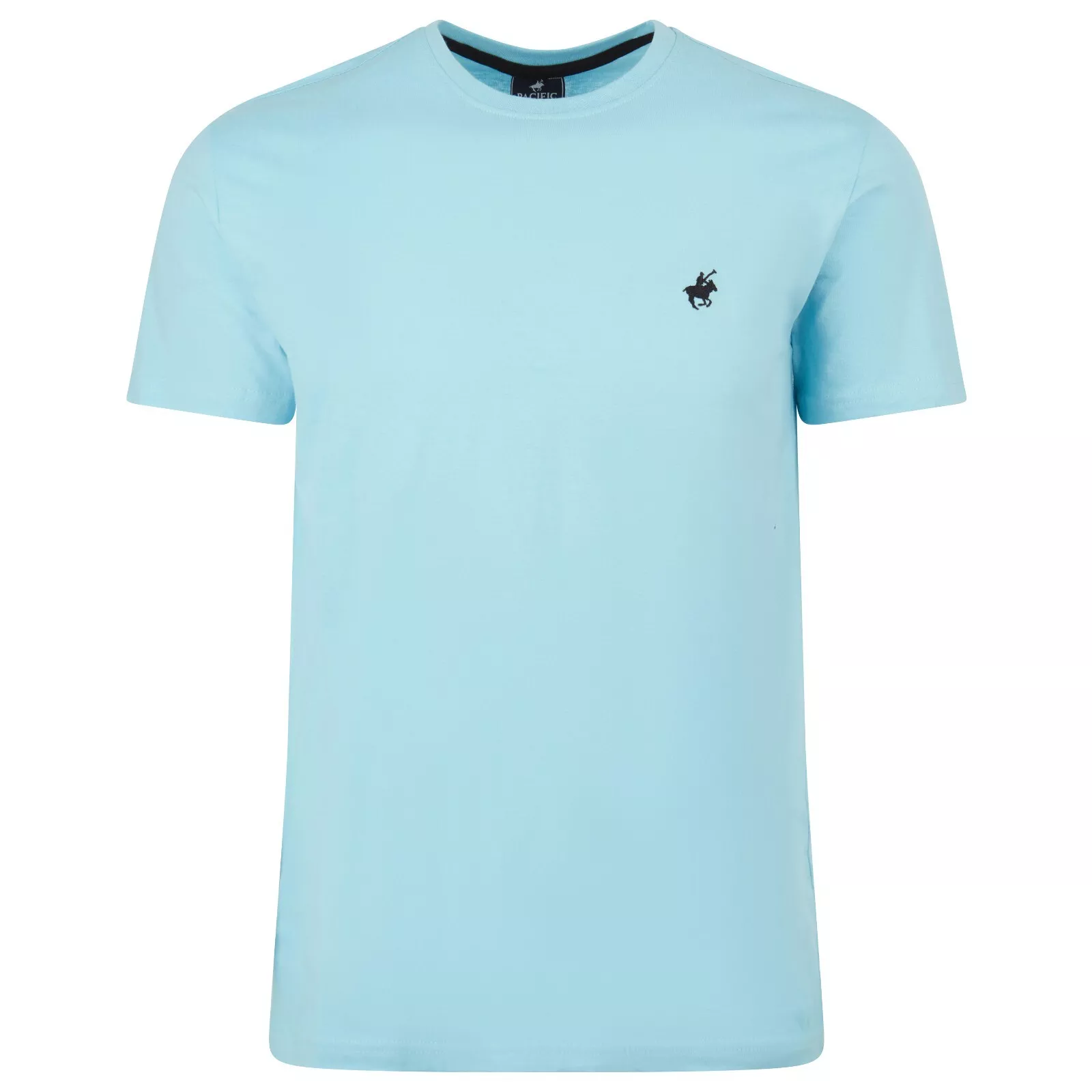 MENS PACIFIC POLO CLUB TSHIRT PREMIUM HEAVY SHORT SLEEVE - SIZE: M - LIGHT BLUE - New