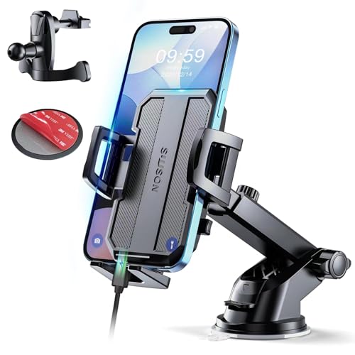 Suuson Upgraded 3-in-1 Car Phone Holder Mount