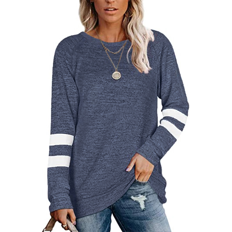 Varsity Stripe Slouchy Long Sleeve Top