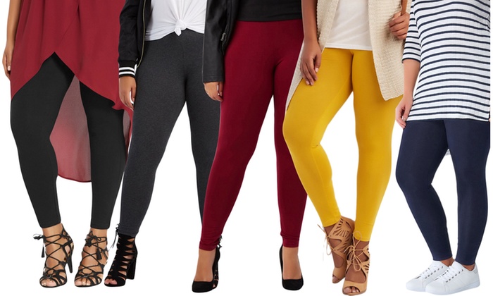 ToBeInStyle Women's Skinny Fit Cotton Full Length Leggings (S-3XL)
