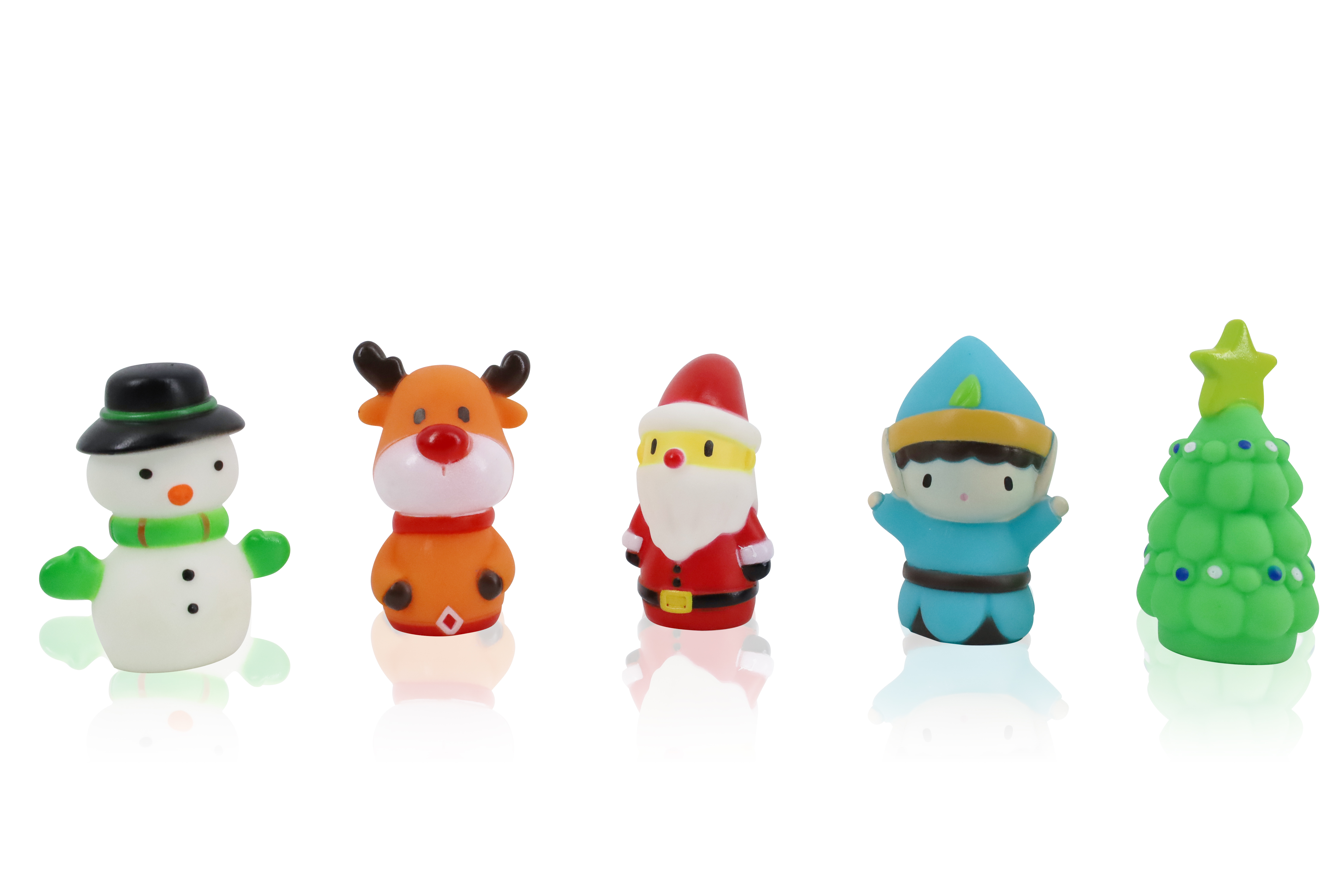 5-Pack or 10-Pack Set of Finger Christmas Character Puppets
