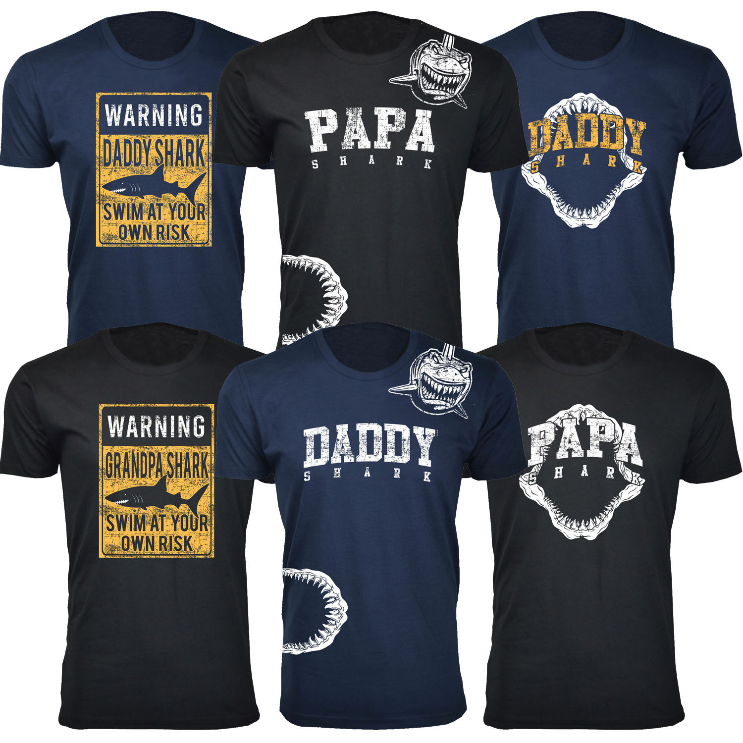 Men's Daddy Shark T-Shirts