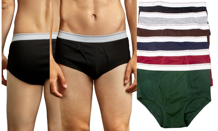 (6 Pack) ToBeInStyle Men's Everyday Cotton Briefs