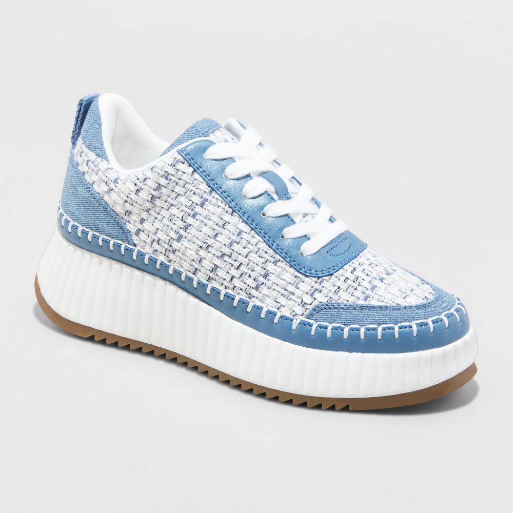 Universal Thread Women's Sneakers Memory Foam Insole Woven Lace-Up