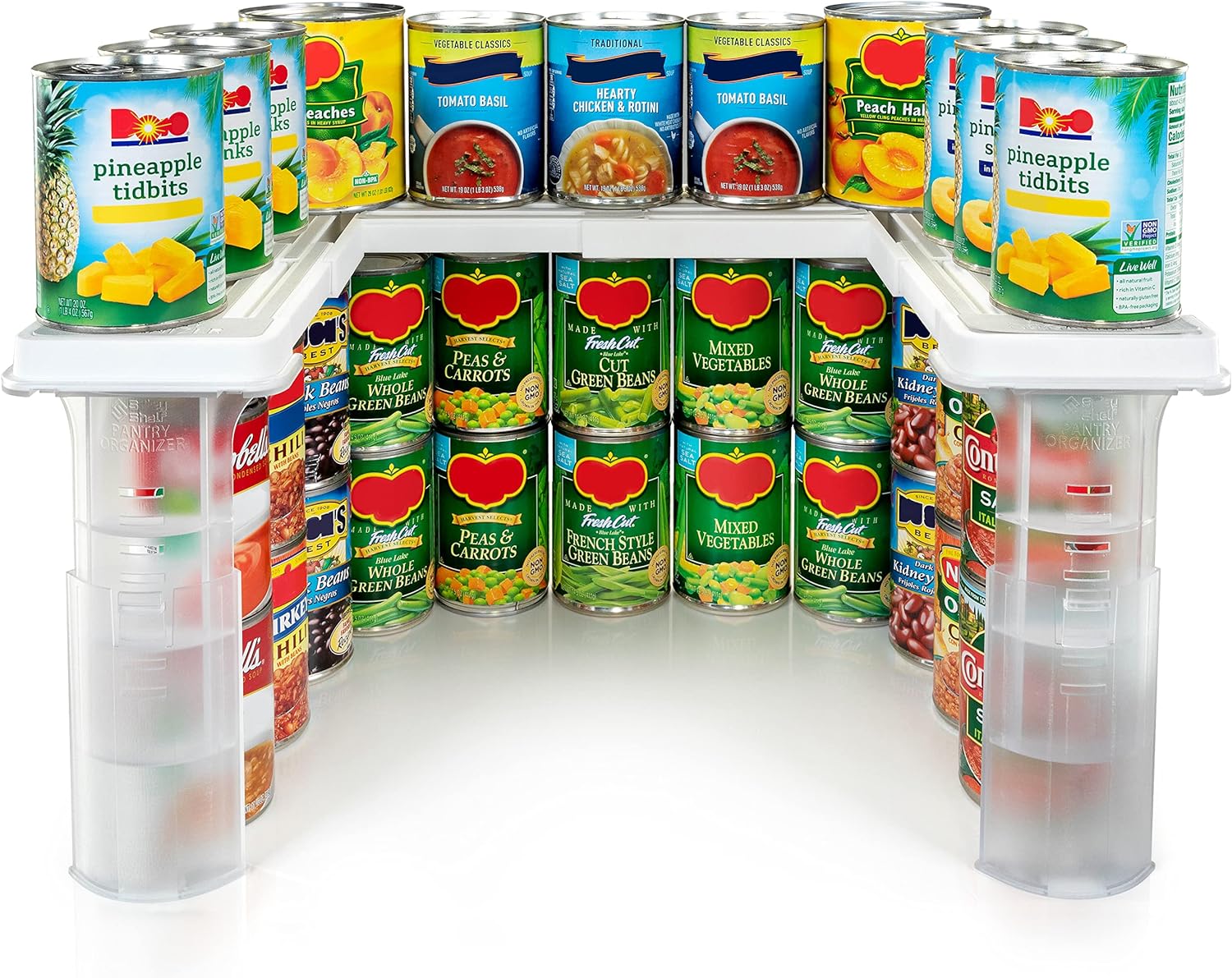 Savvy Shelf Adjustable Pantry Spice Rack & Can Storage Organizer Ssp3001 - Clear