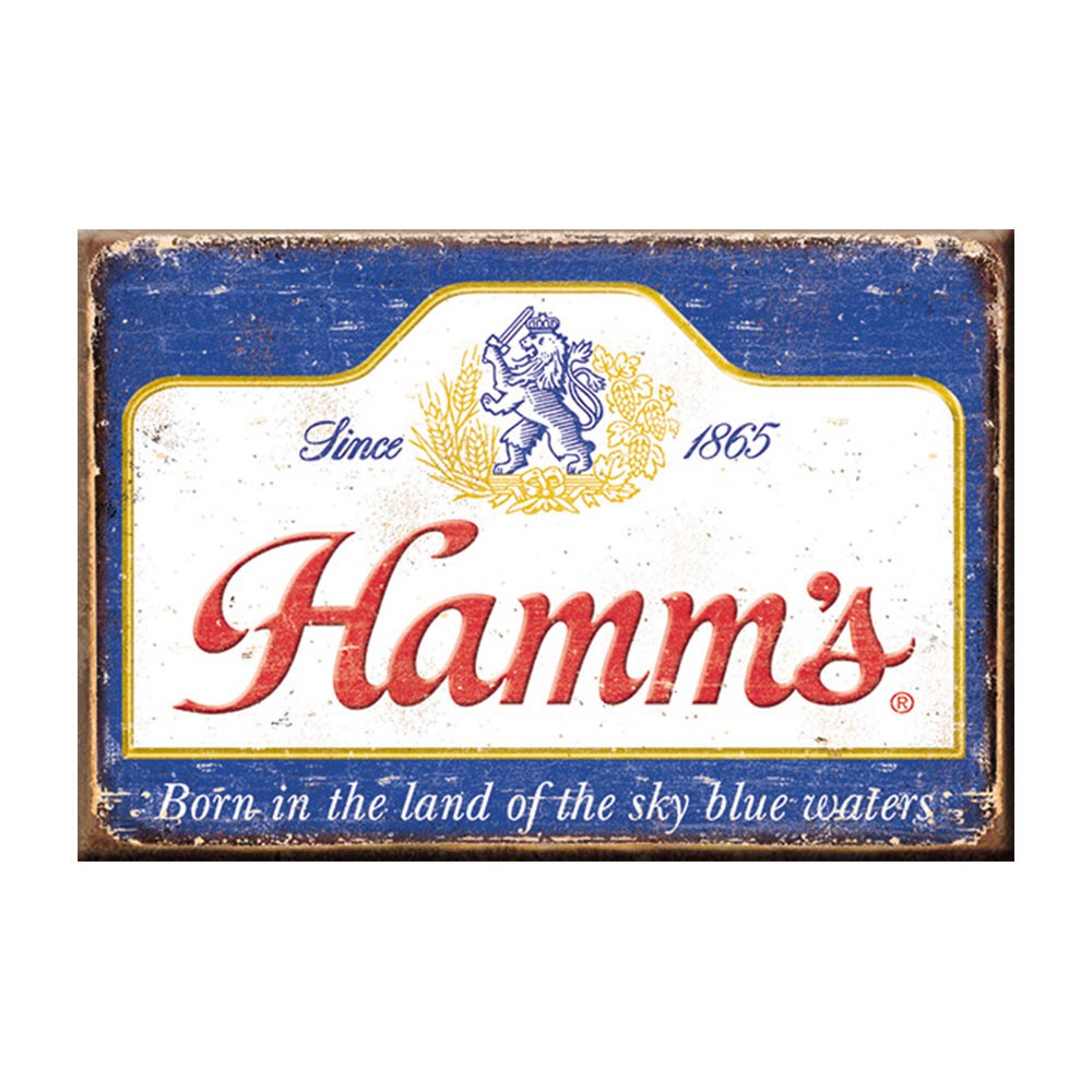 Hamm's Distressed Logo Magnet