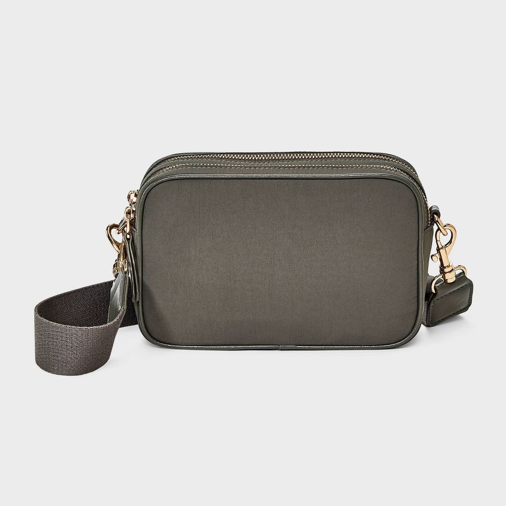 Double Zip Crossbody Bag - Universal Thread Gray