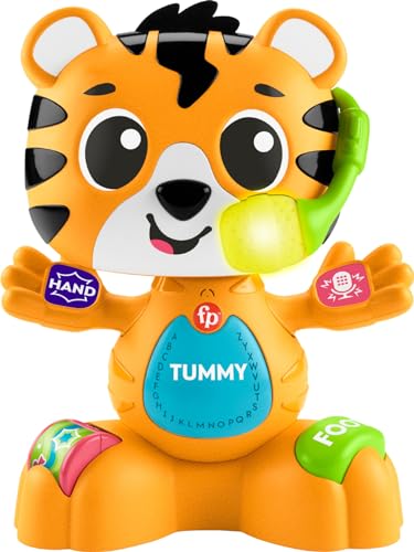 Fisher-Price Baby Learning Toy Link Squad Bop & Groove Tiger Music & Lights - New