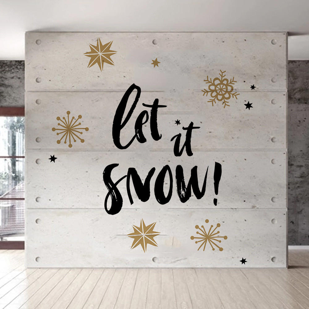 Merry Christmas Background Wall Decoration Removable Wall Stickers Merry Christmas Background Wall Decoration Removable Wall Stickers