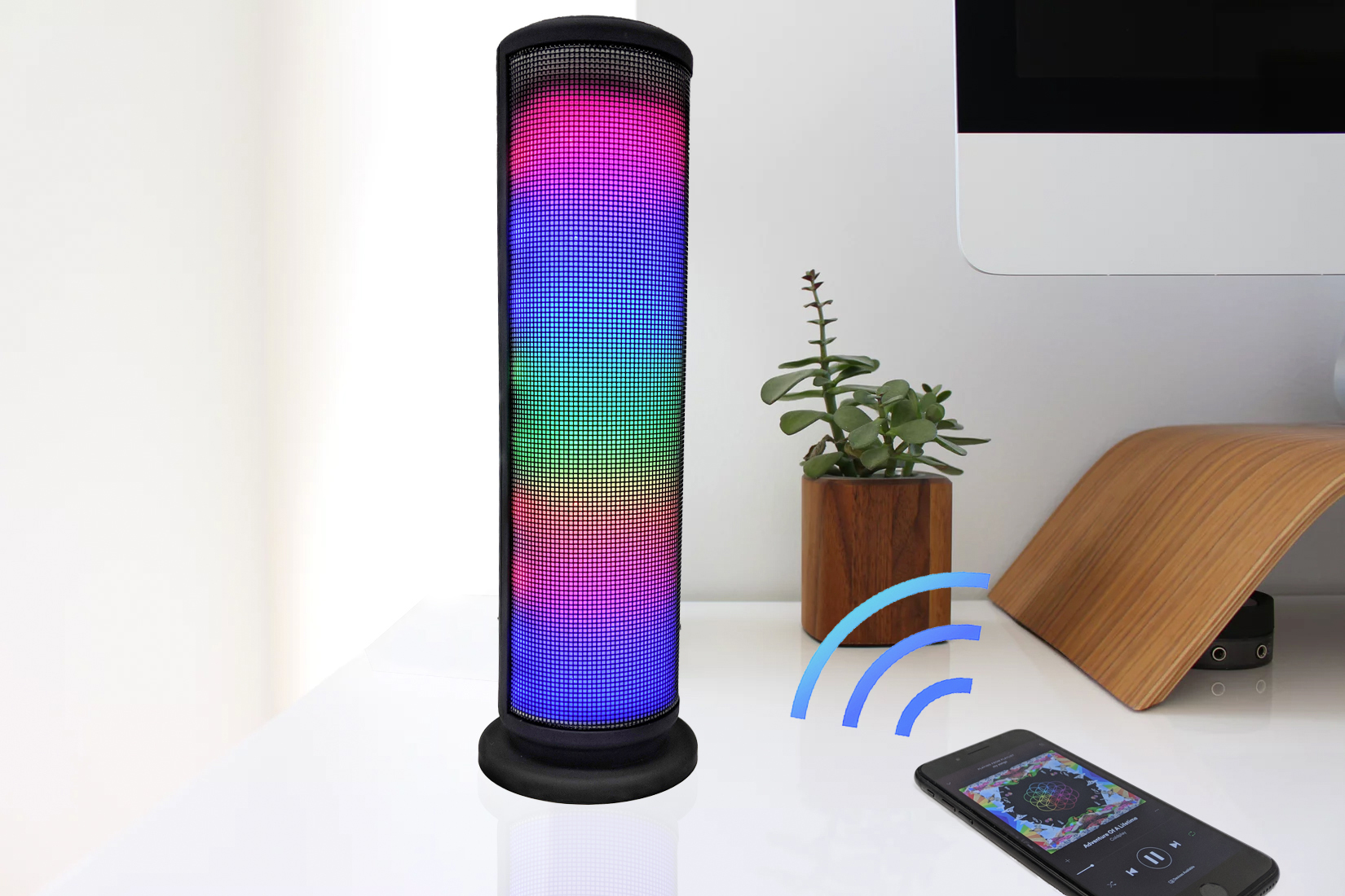 Zummy LED Bluetooth Wireless Tower Speaker