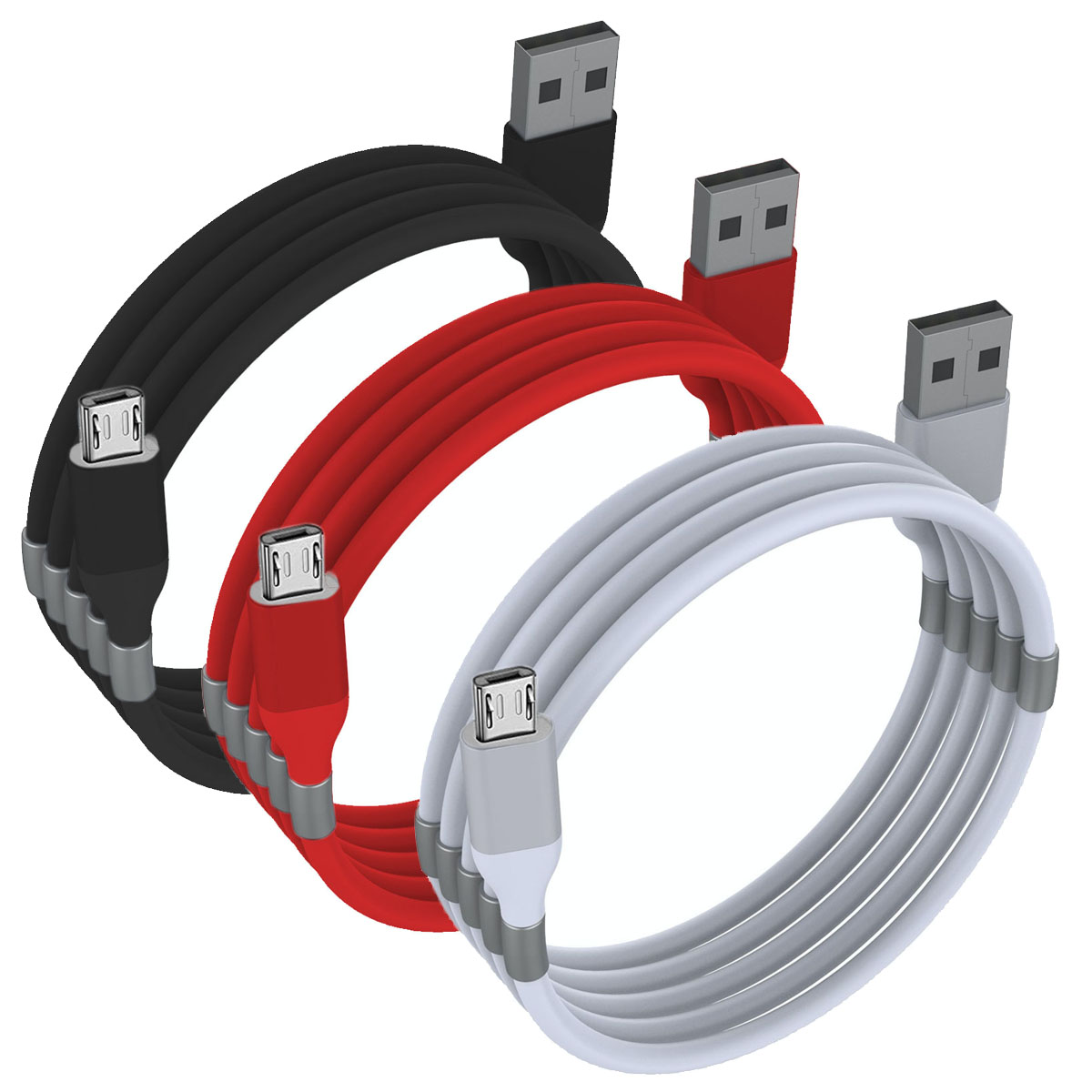 Magnetic Lightning USB Charging Sync Cable For Android Devices (Micro USB)